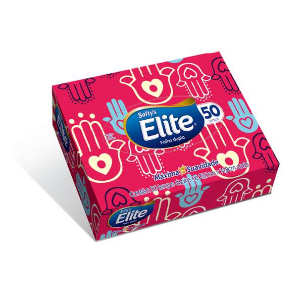 Lenço Softys ELITE C/ 50 folhas