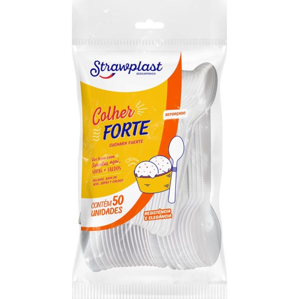 Colher Forte Refeição 8,99 C/ 50 unidades